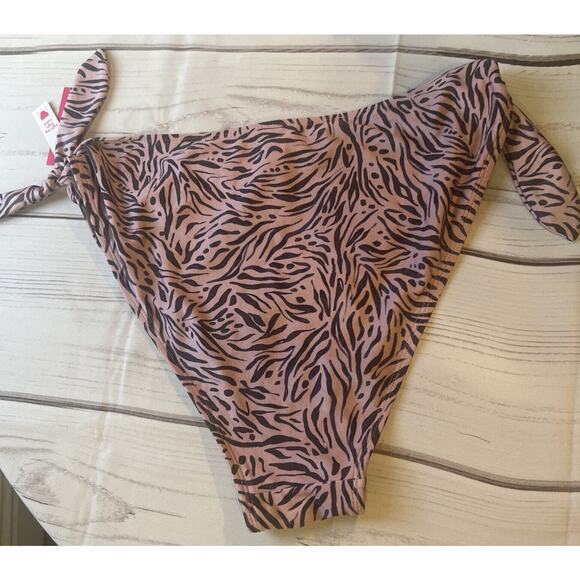 Xhilaration Metallic High Waist Bikini Bottom Animal Print Juniors XL NWT - Picture 5 of 5